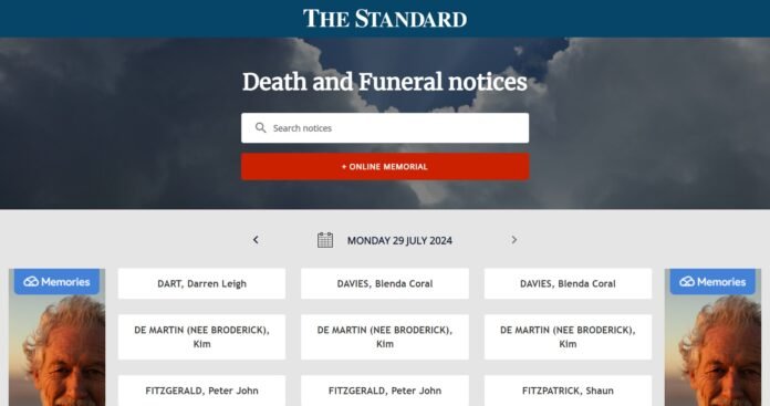 Warrnambool Standard Death Notices